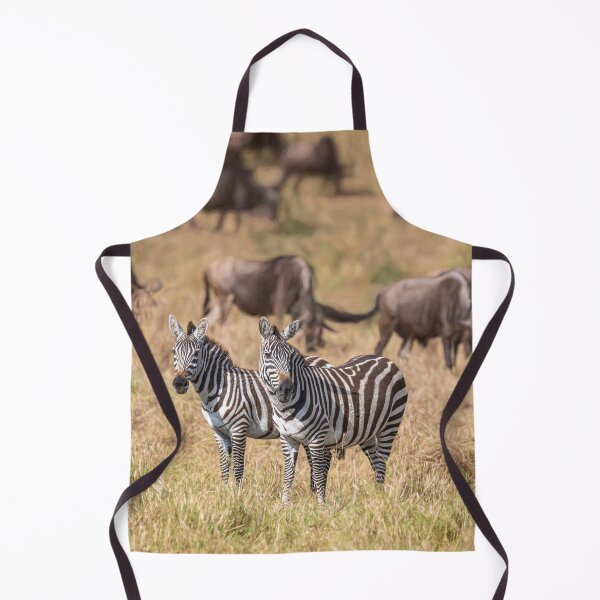 Item preview, Two Zebras Amid Wildebeest Masai Mara Kenya designed and sold by PhotoArt by Joan Carroll.