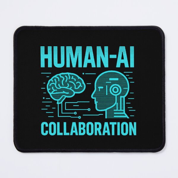 Item preview, HUMAN -AI COLLABORATION BLACK designed and sold by Graphroad.
