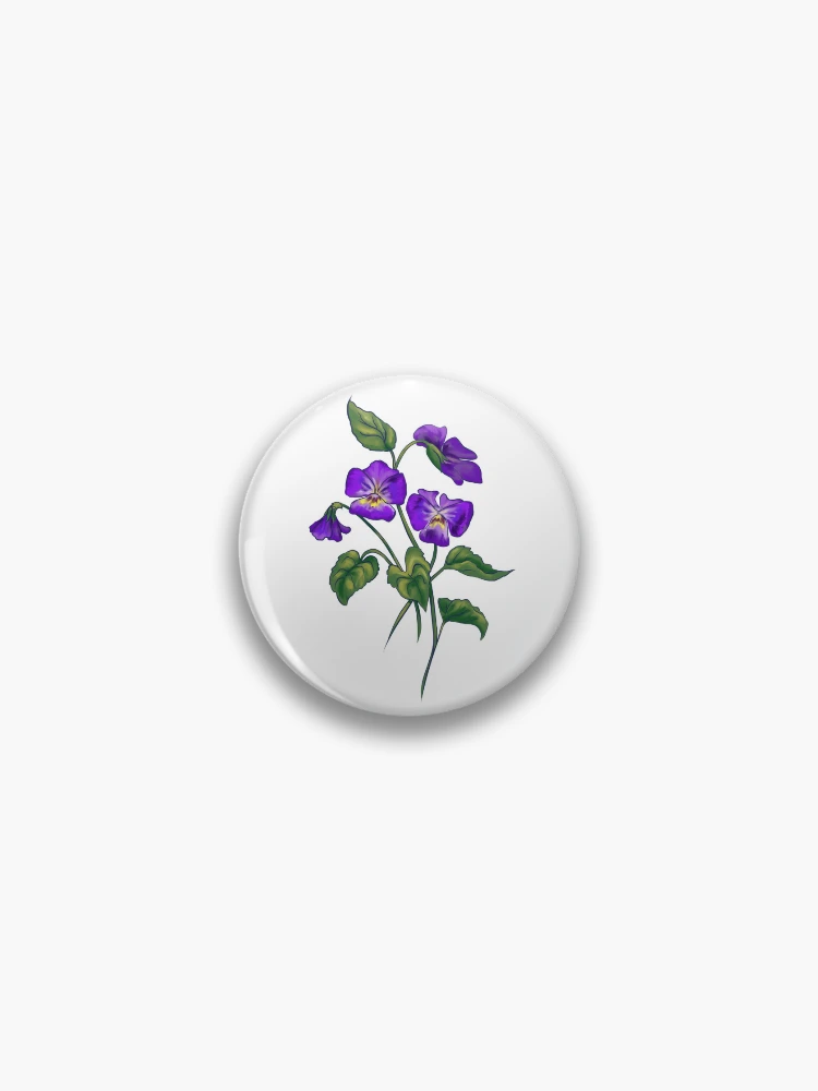 Aperçu 1 sur 3. Badge avec l'œuvre Violet créée et vendue par Reeseworks.