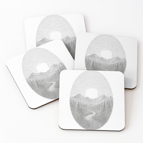 Item preview, I Love Mountains – Minimalist Hiking Adventure Art designed and sold by cyk-pct.