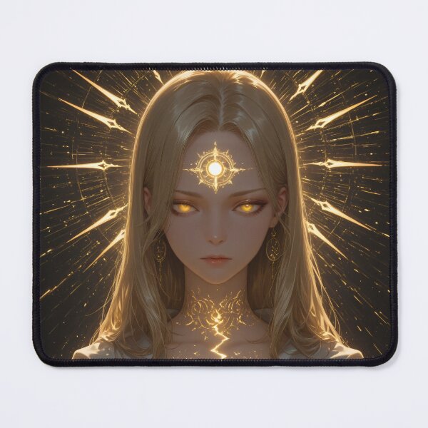 Item preview, Solar Priestess – Anime Cosmic Fantasy Portrait designed and sold by Xynith.