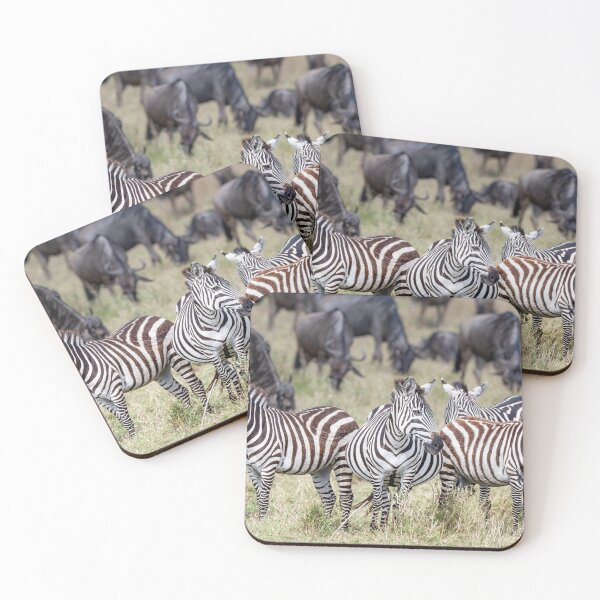Item preview, Zebras and Wildebeest Masai Mara Kenya designed and sold by PhotoArt by Joan Carroll.