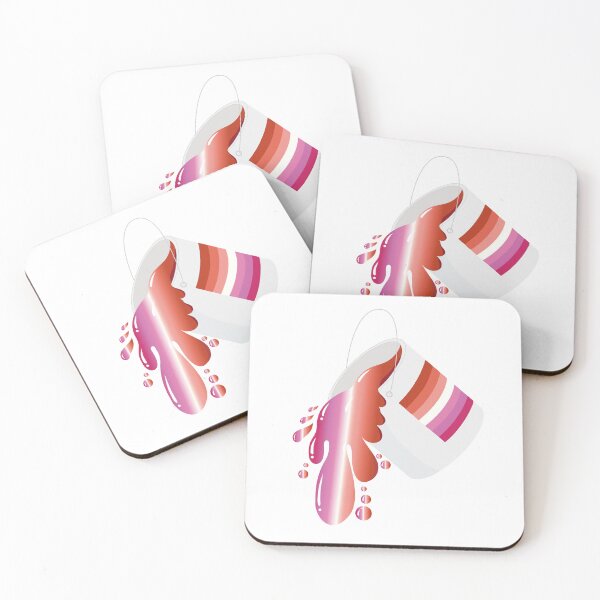 Item preview, Lesbian Pride Overflow – Paint Can Art designed and sold by Rainbowtree8.