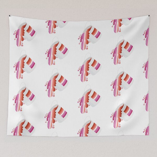 Item preview, Lesbian Pride Overflow – Paint Can Art designed and sold by Rainbowtree8.