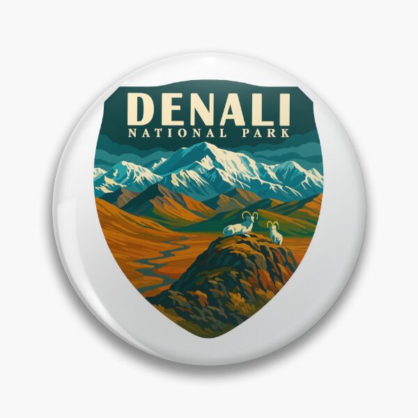 Item preview, Denali National Park Retro Mountain Wilderness Sticker designed and sold by Ismeal Von.
