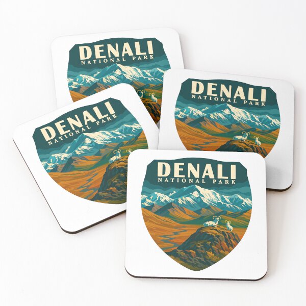 Item preview, Denali National Park Retro Mountain Wilderness Sticker designed and sold by Ismeal Von.