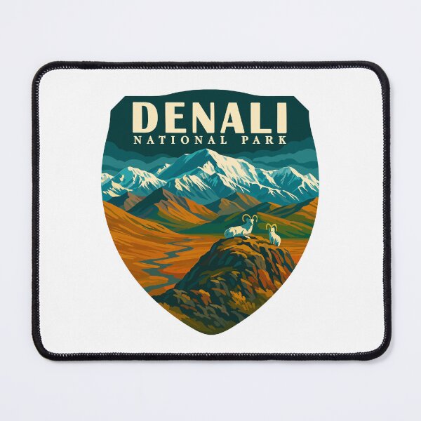 Item preview, Denali National Park Retro Mountain Wilderness Sticker designed and sold by Ismeal Von.