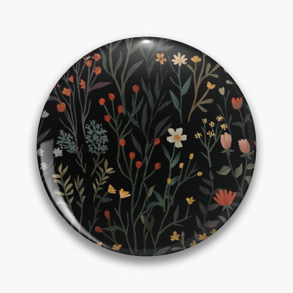 Item preview, Dark Wildflowers & Leaves Illustration designed and sold by artofclaire.