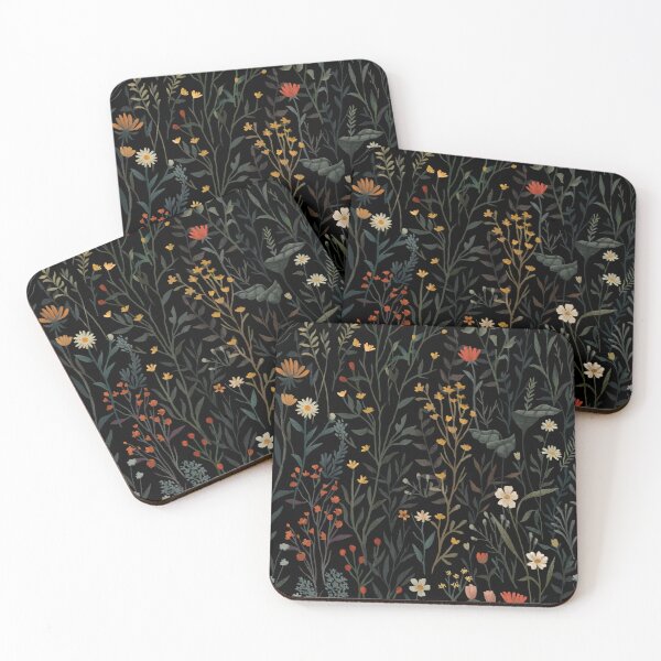 Item preview, Dark Wildflowers & Leaves Illustration designed and sold by artofclaire.