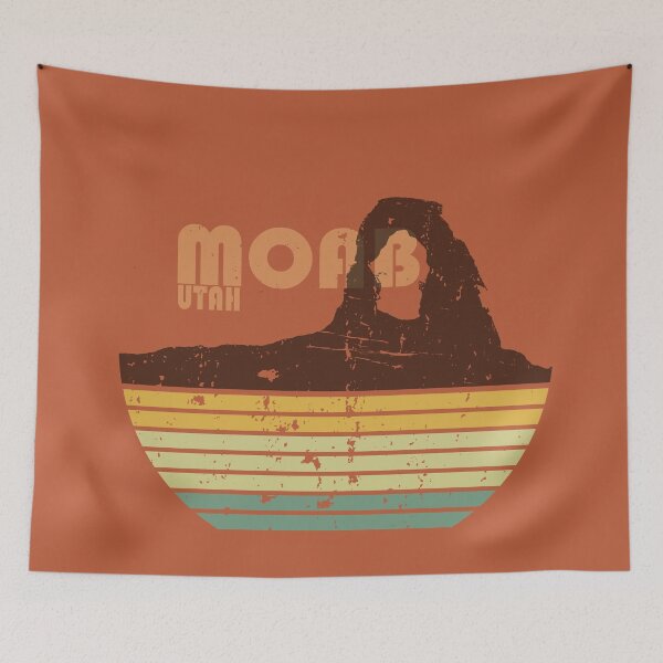 Item preview, Moab Arches Utah National Park vintage sunset designed and sold by Alexaltay.