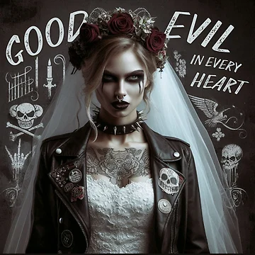 Artwork thumbnail, Gothic Bride Rocker Jacket by Voodoo Store Paranormal Collections