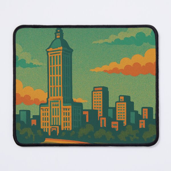 Item preview, Vibrant Taichung City Poster | Retro Pop Art Taiwan Travel Wall Art | Colorful Taichung Skyline Print | Digital Cityscape Poster designed and sold by PaintedPixels01.