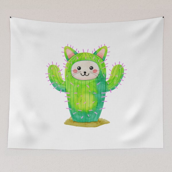 Item preview, Cactus Cat - AA0148A designed and sold by LionsHut.