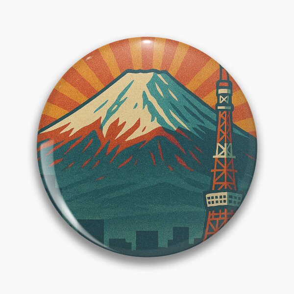 Item preview, Colorful Retro Tokyo Wall Art | Vintage Pop Art Travel Poster | Digital Japan Cityscape Print | Vibrant Tokyo Skyline Illustration | Urban Decor for Travelers designed and sold by PaintedPixels01.