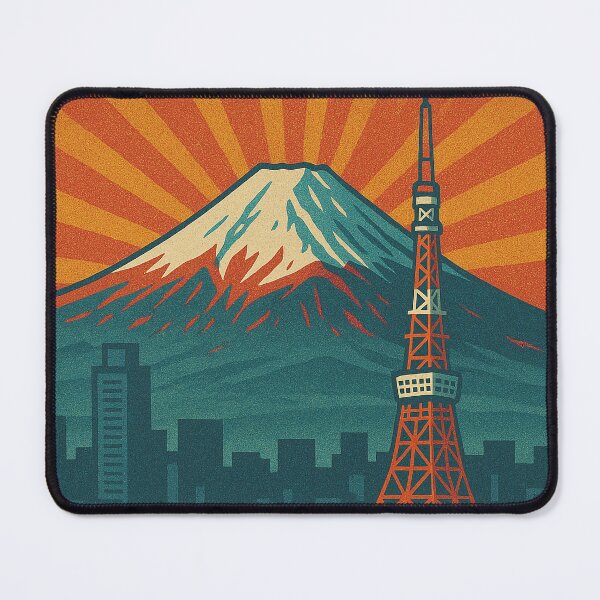 Item preview, Colorful Retro Tokyo Wall Art | Vintage Pop Art Travel Poster | Digital Japan Cityscape Print | Vibrant Tokyo Skyline Illustration | Urban Decor for Travelers designed and sold by PaintedPixels01.
