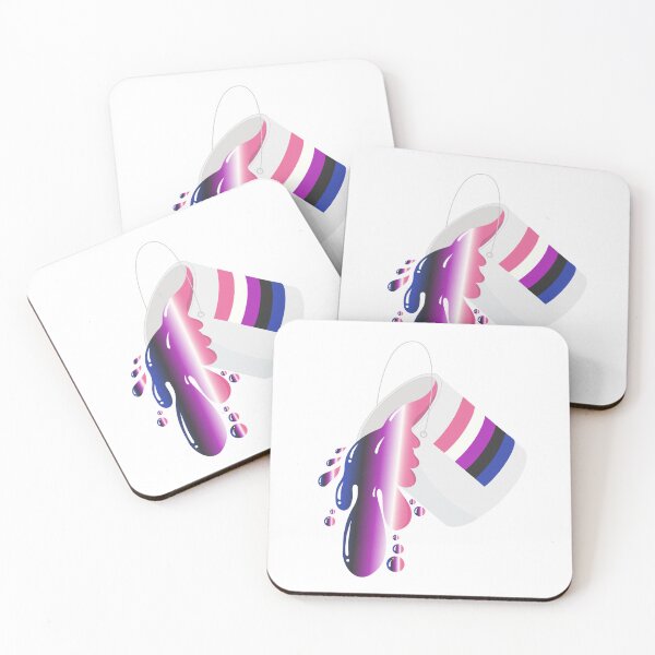 Item preview, Genderfluid Pride Overflow – Paint Can Art designed and sold by Rainbowtree8.