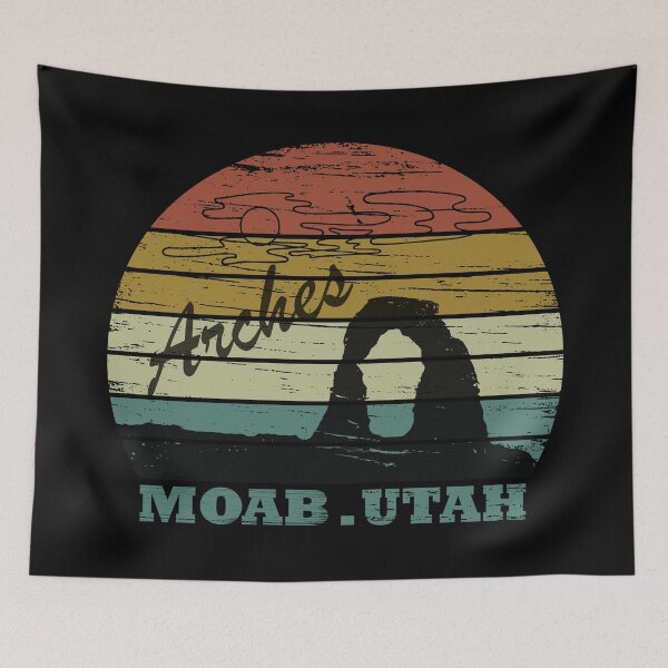 Item preview, Moab Utah Arches National Park vintage sunset designed and sold by Alexaltay.
