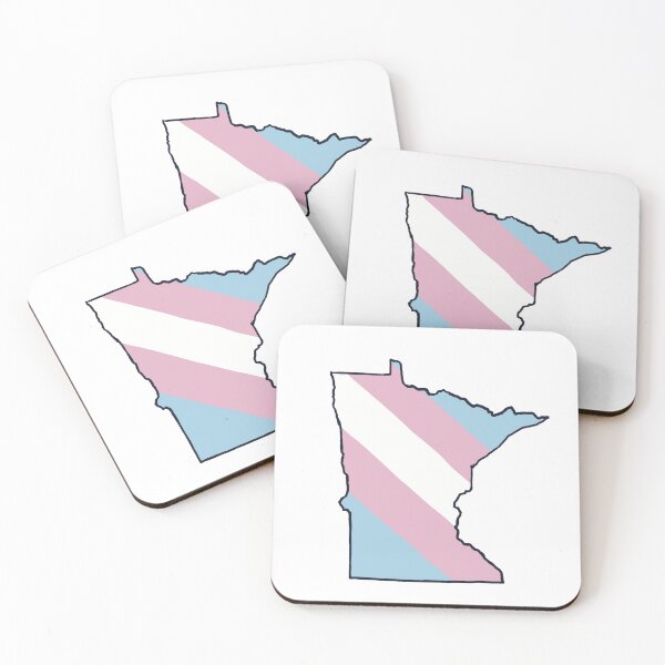 Artikelvorschau, Minnesota Trans Flagge Staatlich geformt entworfen und verkauft von kylepeterart.