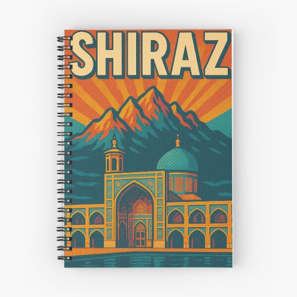 Item preview, Colorful Retro Shiraz Travel Poster | Vintage Iranian Pop Art Wall Decor | Persian Cityscape Print | Iran Souvenir Artwork | Digital Art of Shiraz designed and sold by PaintedPixels01.