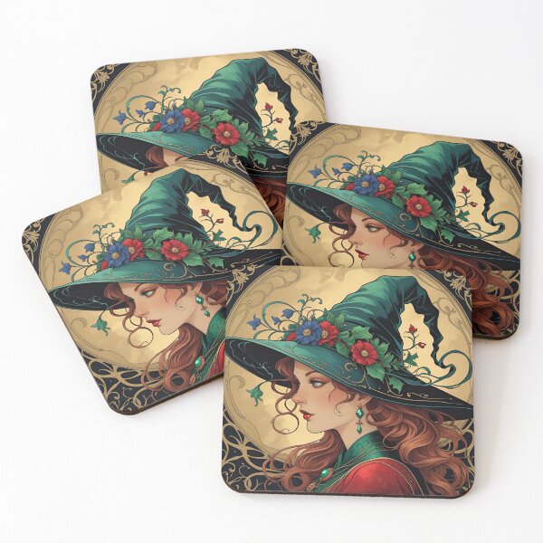 Item preview, Mystical Art Nouveau Witch Accessory designed and sold by Edenglow Prints & Peculiars.
