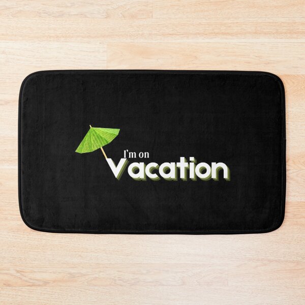 Item preview, I'm on Vacation Green Drink Umbrella designed and sold by SunandShade.