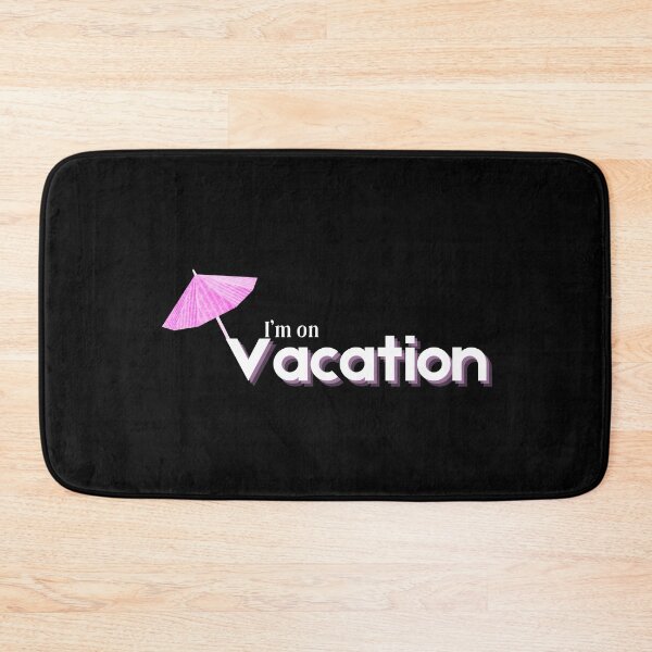 Item preview, I'm on Vacation Pink Drink Umbrella designed and sold by SunandShade.