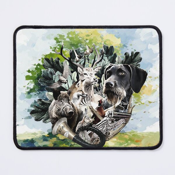 Item preview, German Wirehaired Pointer- A Dog's Life designed and sold by TammyHunterArt.