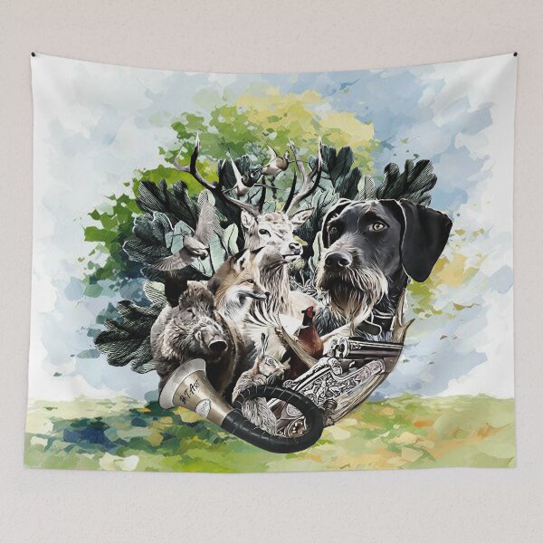 Item preview, German Wirehaired Pointer- A Dog's Life  designed and sold by TammyHunterArt.