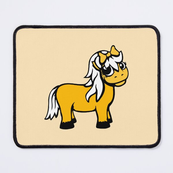 Item preview, Horse Girl Pony Beautiful Long Hair Bow Tie Drawing designed and sold by shirt-o-mat.