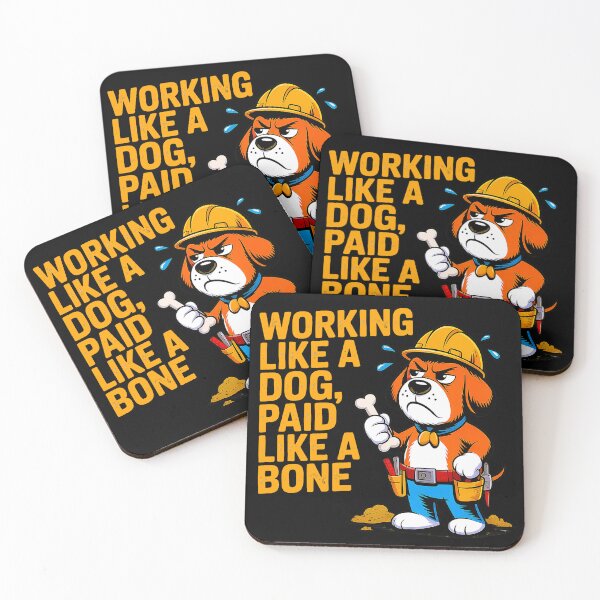 Item preview, Funny Dog Construction Worker Tired Work Quote Shirt designed and sold by Amanda's Factory.