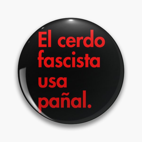 Item preview, The Fascist pig wears a diaper - in Spanish - El cerdo fascista usa pañal designed and sold by Thelittlelord.