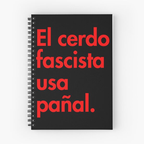 Item preview, The Fascist pig wears a diaper - in Spanish - El cerdo fascista usa pañal designed and sold by Thelittlelord.