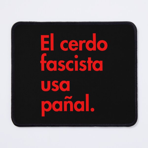 Item preview, The Fascist pig wears a diaper - in Spanish - El cerdo fascista usa pañal designed and sold by Thelittlelord.