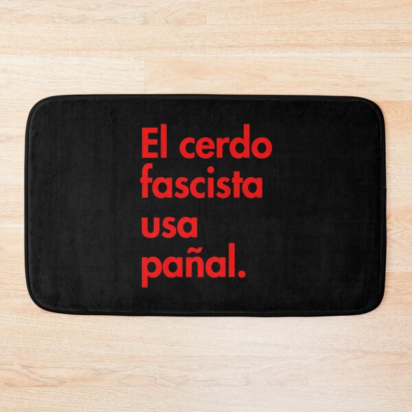 Item preview, The Fascist pig wears a diaper - in Spanish - El cerdo fascista usa pañal designed and sold by Thelittlelord.