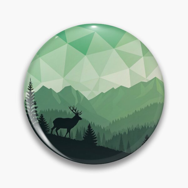 Item preview, Green polygonal abstract background with gradient and dark edges designed and sold by elkuni.