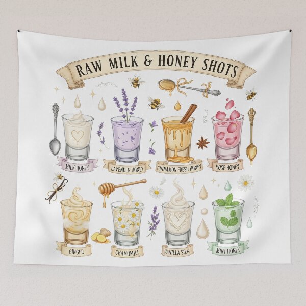 Item preview, Raw Milk and Honey – Viral Immunity Art Design designed and sold by MAGICKEY2024.