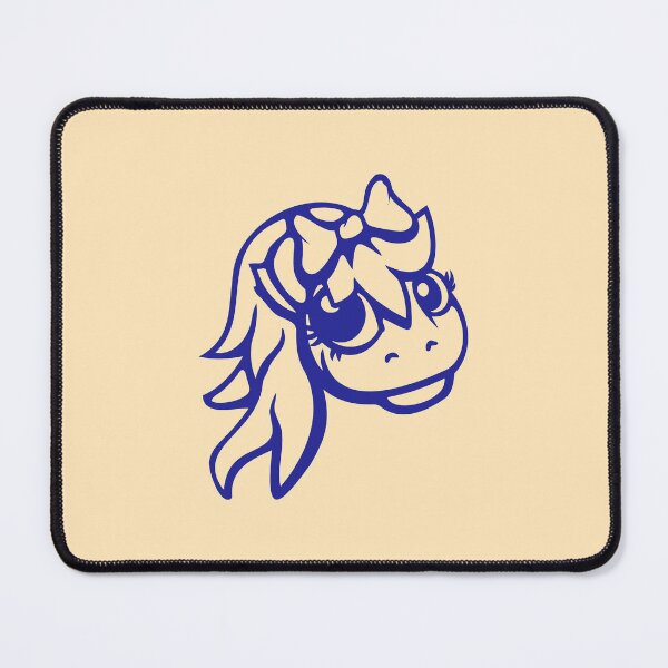 Item preview, Horse Girl Pony Beautiful Long Hair Bow Tie Drawing designed and sold by shirt-o-mat.