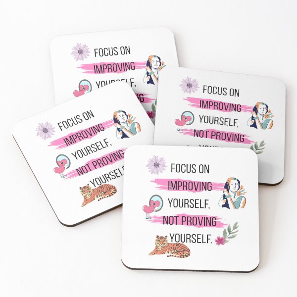 Item preview, Focus on improving yourself, not proving yourself designed and sold by SoulFuelStudio.