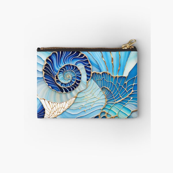 Item preview, Abstract Blue Shell Spirals designed and sold by Lightworker11.