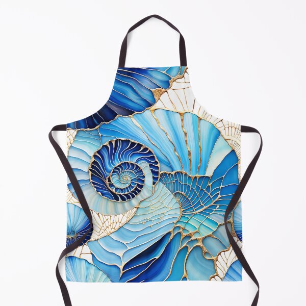Item preview, Abstract Blue Shell Spirals designed and sold by Lightworker11.