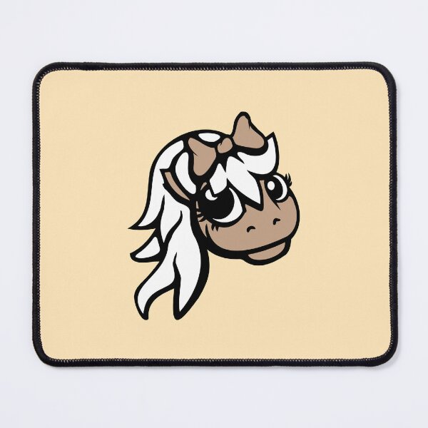 Item preview, Horse Girl Pony Beautiful Long Hair Bow Tie Drawing designed and sold by shirt-o-mat.