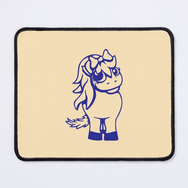 Item preview, Horse Girl Pony Beautiful Long Hair Bow Tie Drawing designed and sold by shirt-o-mat.