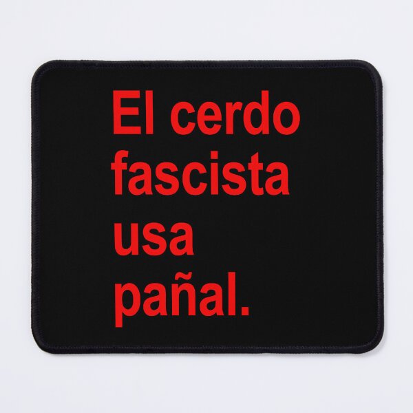 Item preview, The Fascist pig wears a diaper - in Spanish - El cerdo fascista usa pañal (A) designed and sold by Thelittlelord.