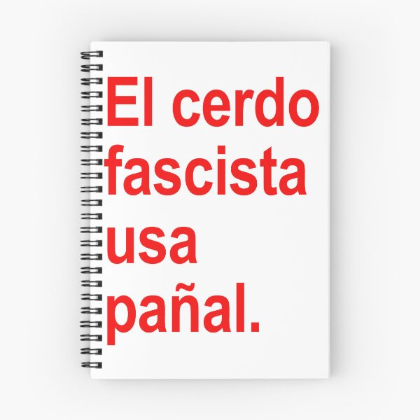 Item preview, The Fascist pig wears a diaper - in Spanish - El cerdo fascista usa pañal (A) designed and sold by Thelittlelord.