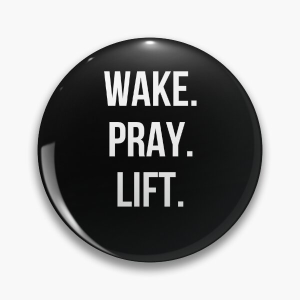 Item preview, Wake. Pray. Lift. Christian woman workout Weightlifting gym designed and sold by snowry.