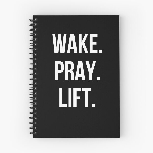 Item preview, Wake. Pray. Lift. Christian woman workout Weightlifting gym designed and sold by snowry.