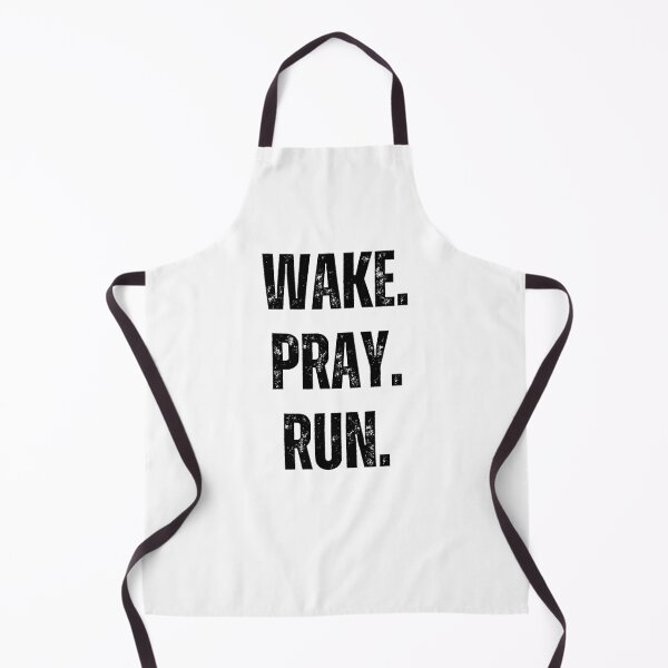 Item preview, Wake. Pray. Run. Christian Faith runner cool running prayer designed and sold by snowry.