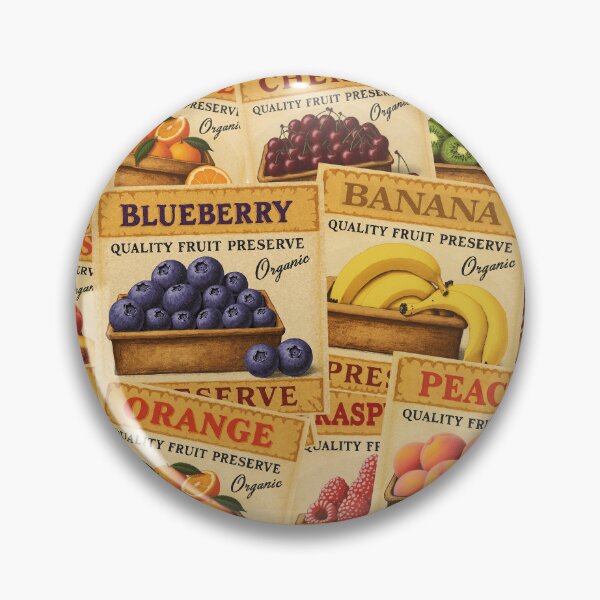 Item preview, Retro Fruit Sticker Labels Sticker Pack Vintage Sticker Pack designed and sold by Wordsmith-Wear.