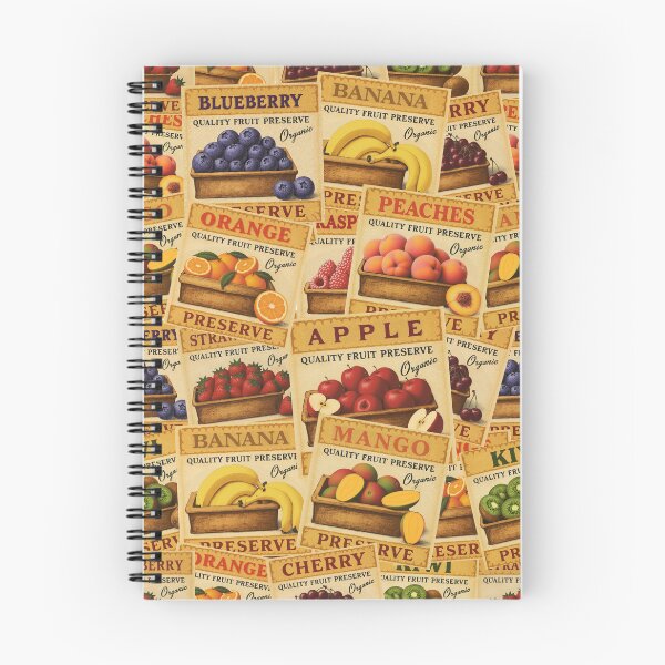 Item preview, Retro Fruit Sticker Labels Sticker Pack Vintage Sticker Pack designed and sold by Wordsmith-Wear.