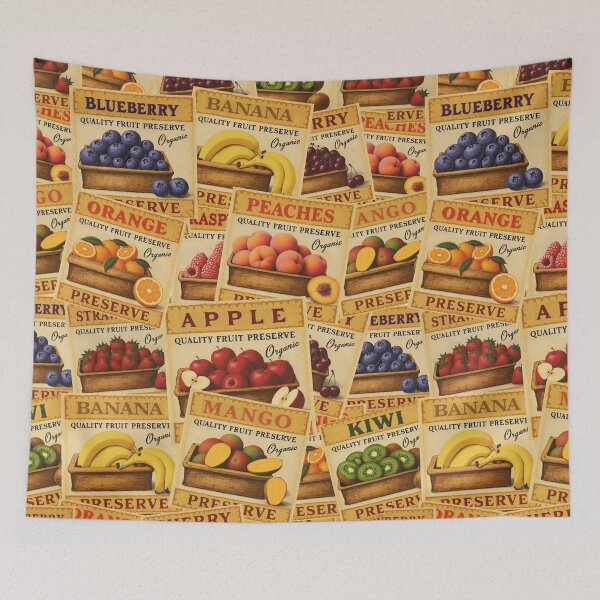 Item preview, Retro Fruit Sticker Labels Sticker Pack Vintage Sticker Pack designed and sold by Wordsmith-Wear.